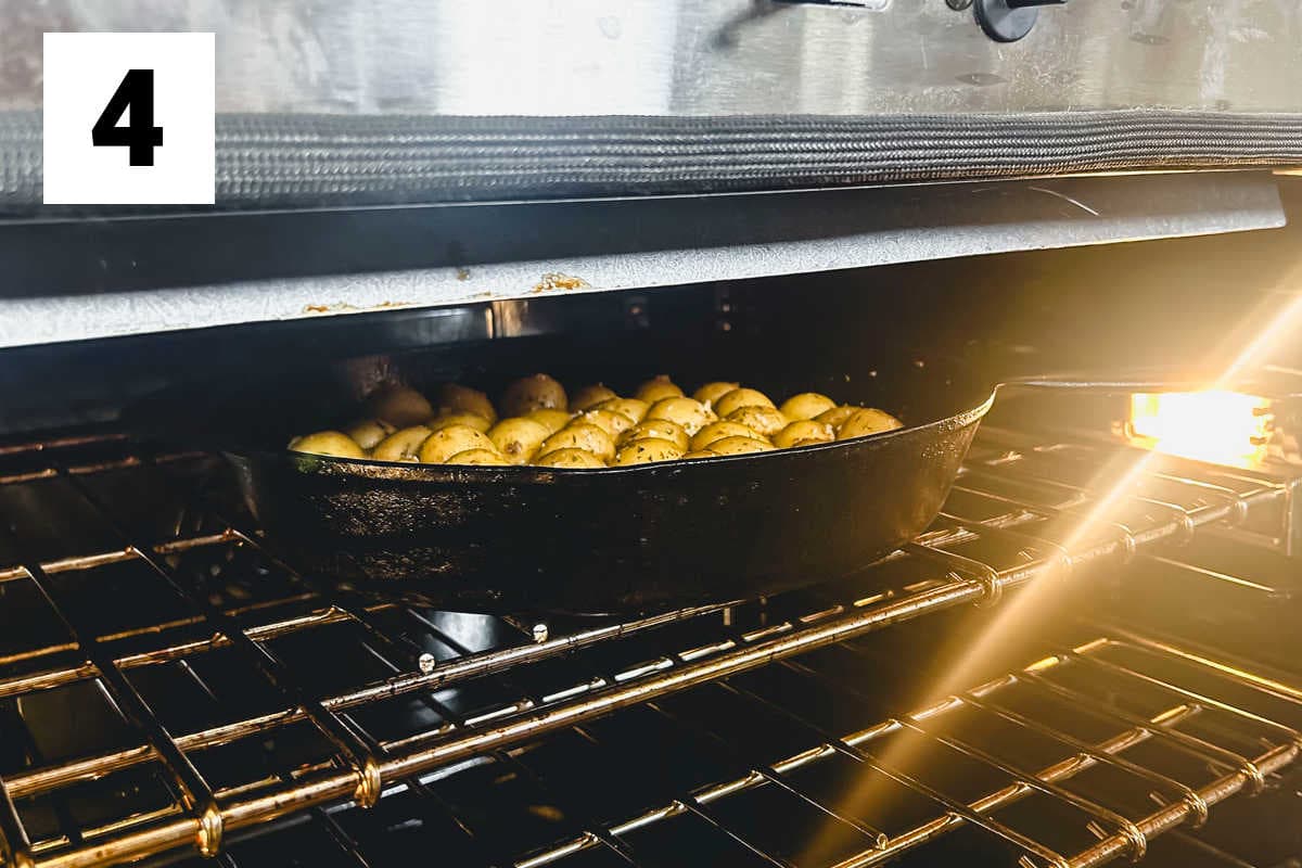 Once the potatoes are softened remove the foil and broil them for a few minutes