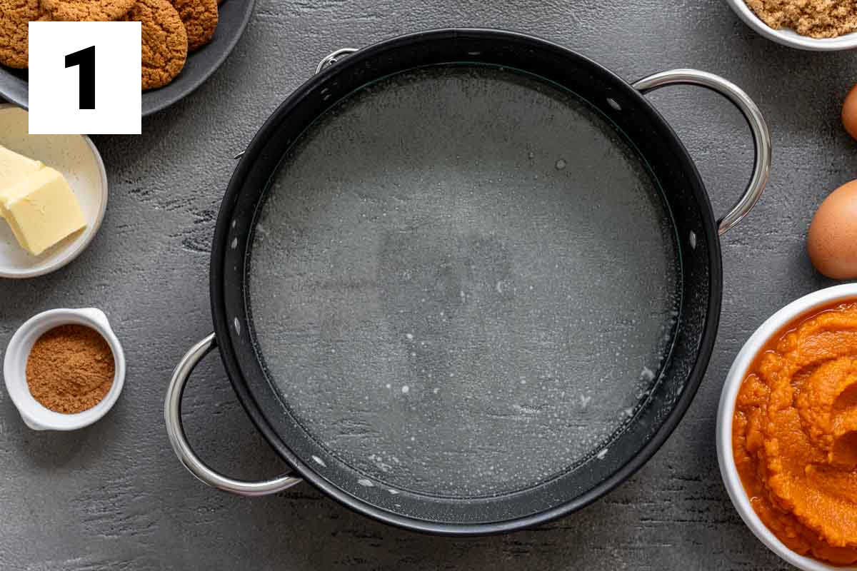 the prepped pan