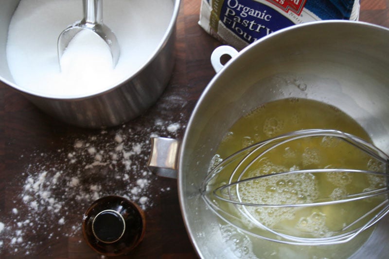 ingredients for Angel food cake and Flour