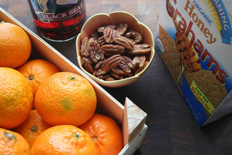 the ingredients on a wooden board