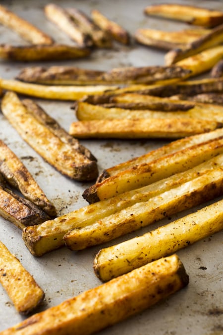 cajun oven fries cajun fries on baking tray